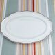 Villeroy & Boch brown scalloped oval serving dish