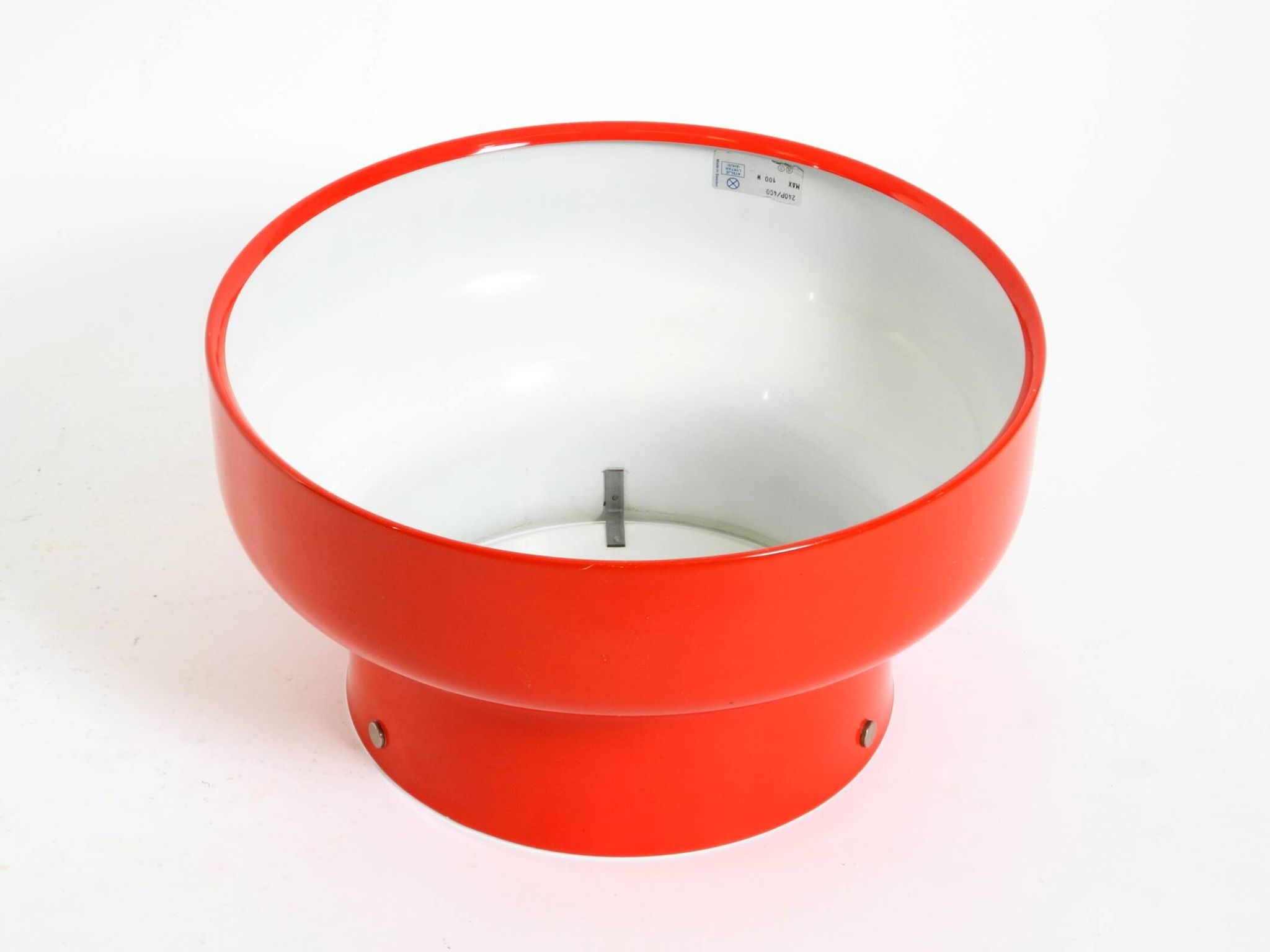 Large original 1960s red Bumling ceiling lamp by Anders Pehrson for Ateljé