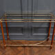 Console Lancel 4 feet 1 tray marbled columns gilded metal