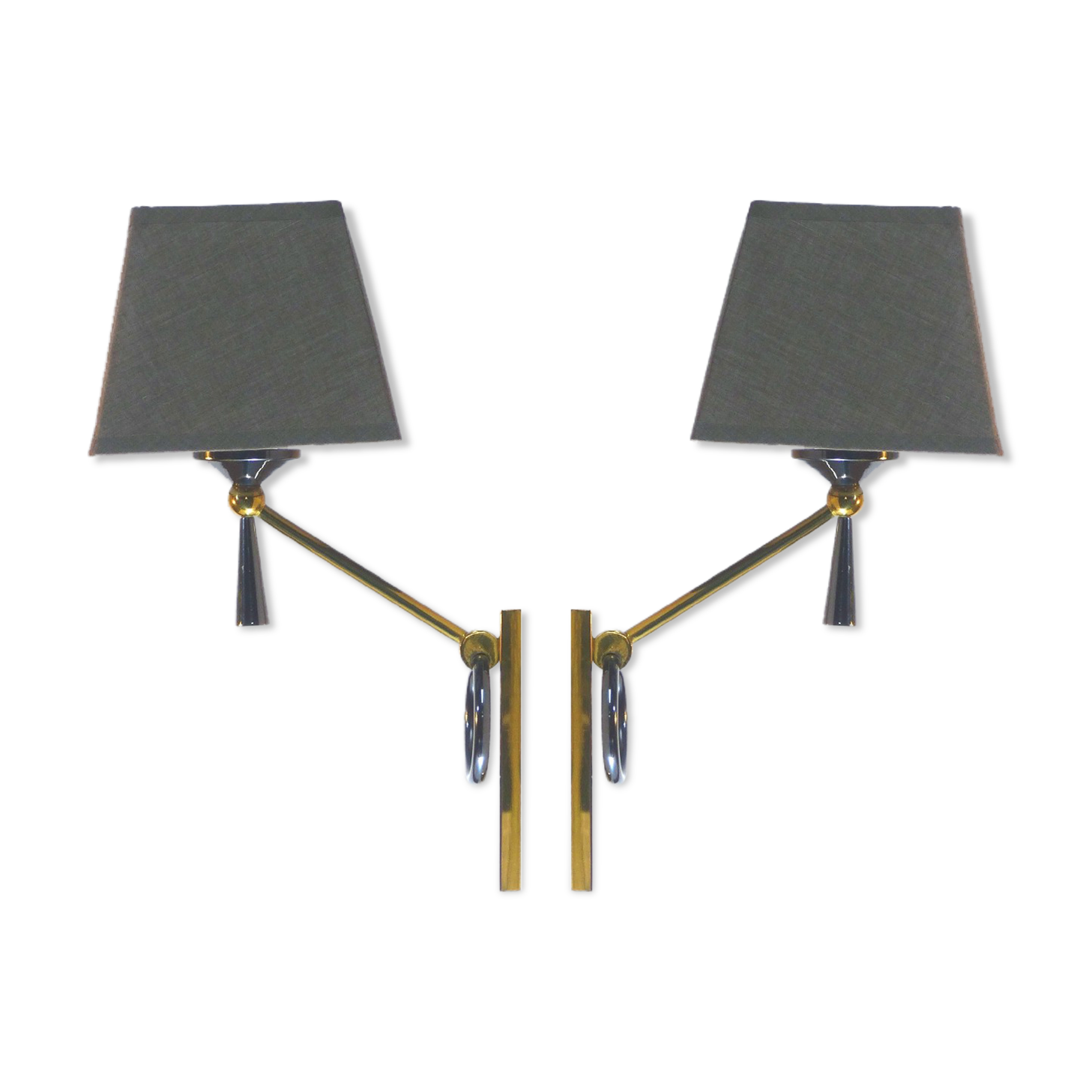 Pair of Lunel wall lights 1950
