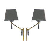 Pair of Lunel wall lights 1950