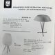 FIBERGLAS TABLE LAMP BY LOUIS KALFF FOR PHILIPS, 1958.
