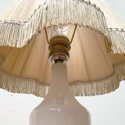French opaline glass table lamp from the mid-century Sèvres, 1960s.