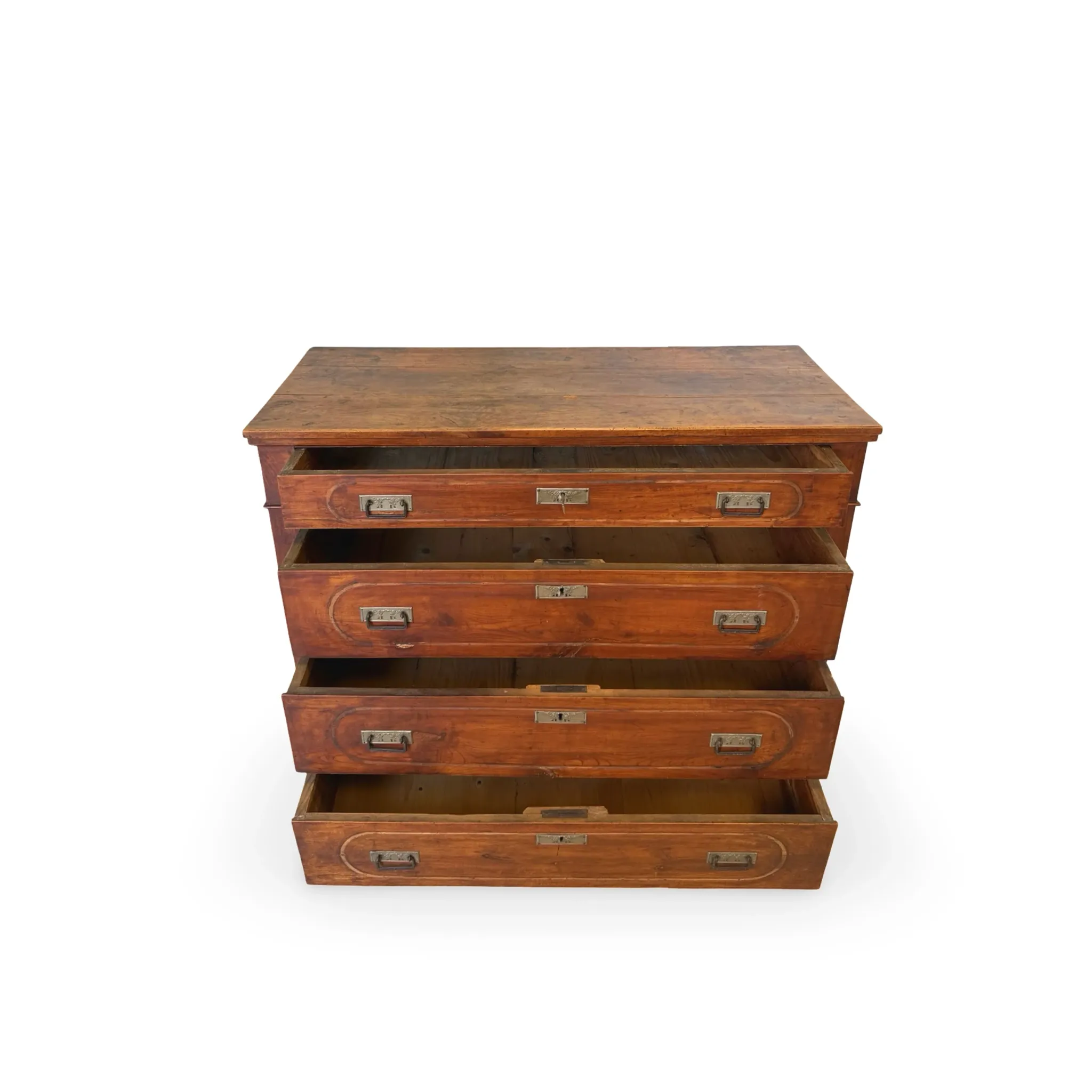 Antique Italian walnut chest of drawers dating to the late 19th centur