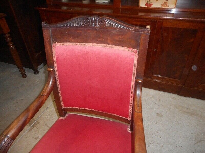 Empire armchair in mahogany of the 19th siecle no. 11