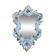 Miroir porcelaine style
