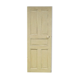 Old interior door wood painted vintage porcelain handle N°3