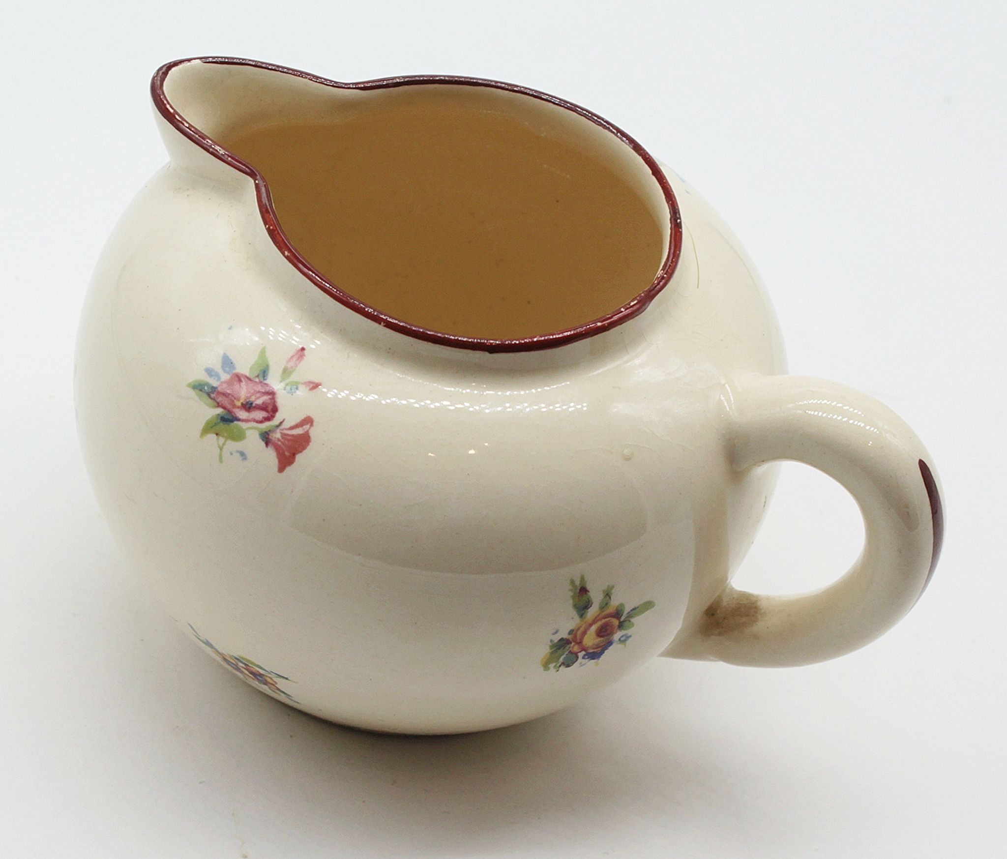 Pot au lait fleurs vintage