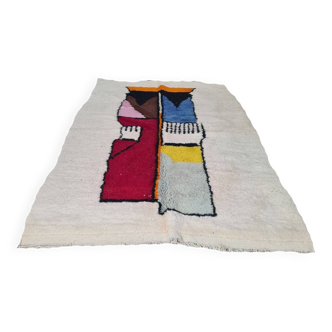 Handmade wool Berber rug 250 x 150 cm