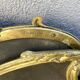 19th century fireplace fire guard by Bouhon Frères in bronze, French spark guard 1880