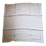 Hand embroidered linen pillowcase