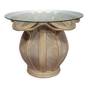 Table d'appoint en roseau - rotin
