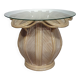 Split reed / pencil reed / rattan / bamboo bell flower side table.