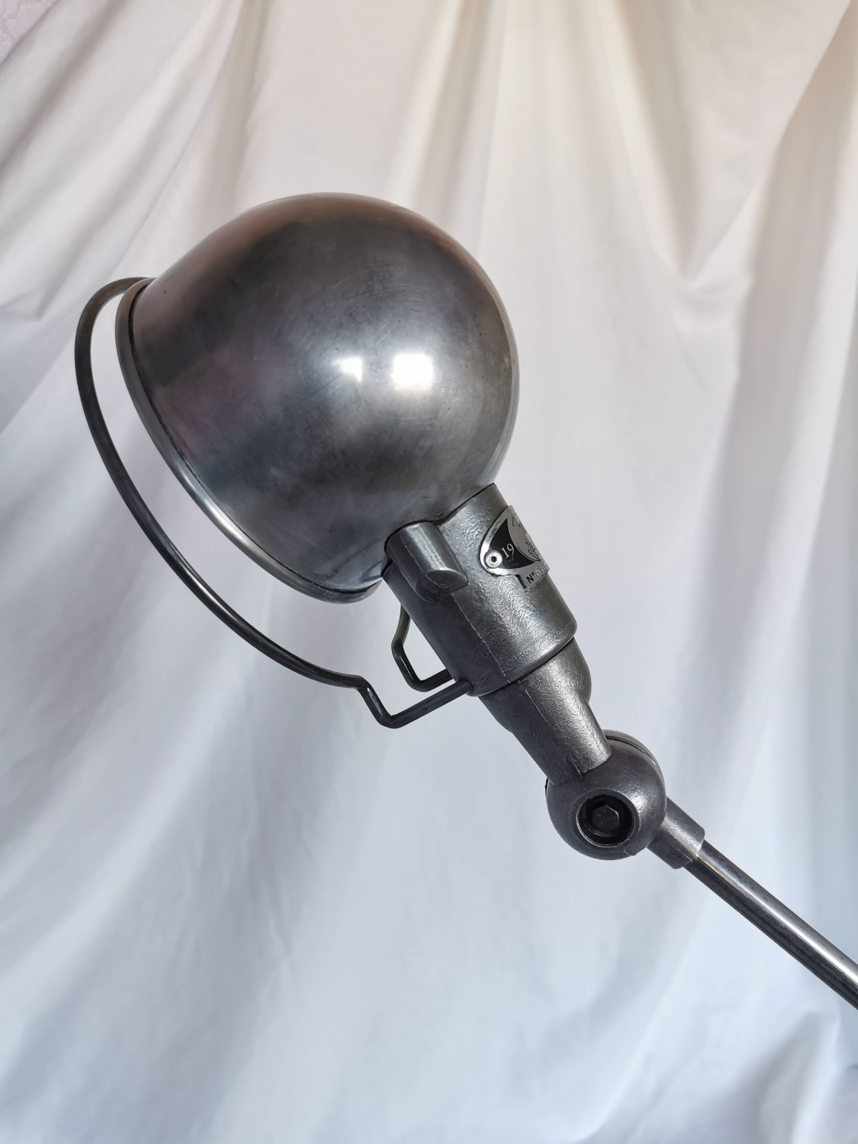 Jieldé SI333 lamp, raw steel, Lyon, France