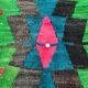 Vintage Turkish Kilim 340x183 cm wool kelim rug Large Purple, Green, Black, Blue