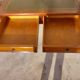 Green leather tray desk