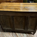 Louis XVI period chest of drawers in walnut and gilded brass nets circa 1780