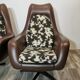 Mid century swivel armchairs