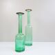 Vases bouteilles en verre vert de Villeroy et Boch