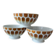 Set of 3 beautiful vintage Digoin bowls.