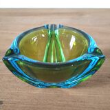 Sommerso ashtray in Murano glass 60s design