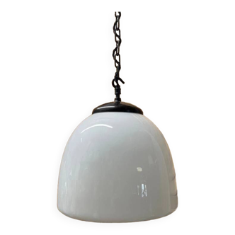 1960s Czech Opaline Glass Pendant Light