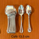 Christofle Perles, 72-piece cutlery set in silver-plated metal, excellent condition.