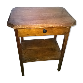 Meuble en bois étagère et tiroir