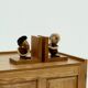 Danish Design Optimist and Pessimist Book Ends by Hans Bolling 1960s