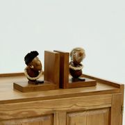Danish Design Optimist and Pessimist Book Ends by Hans Bolling 1960s