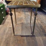 70s table with tiled top