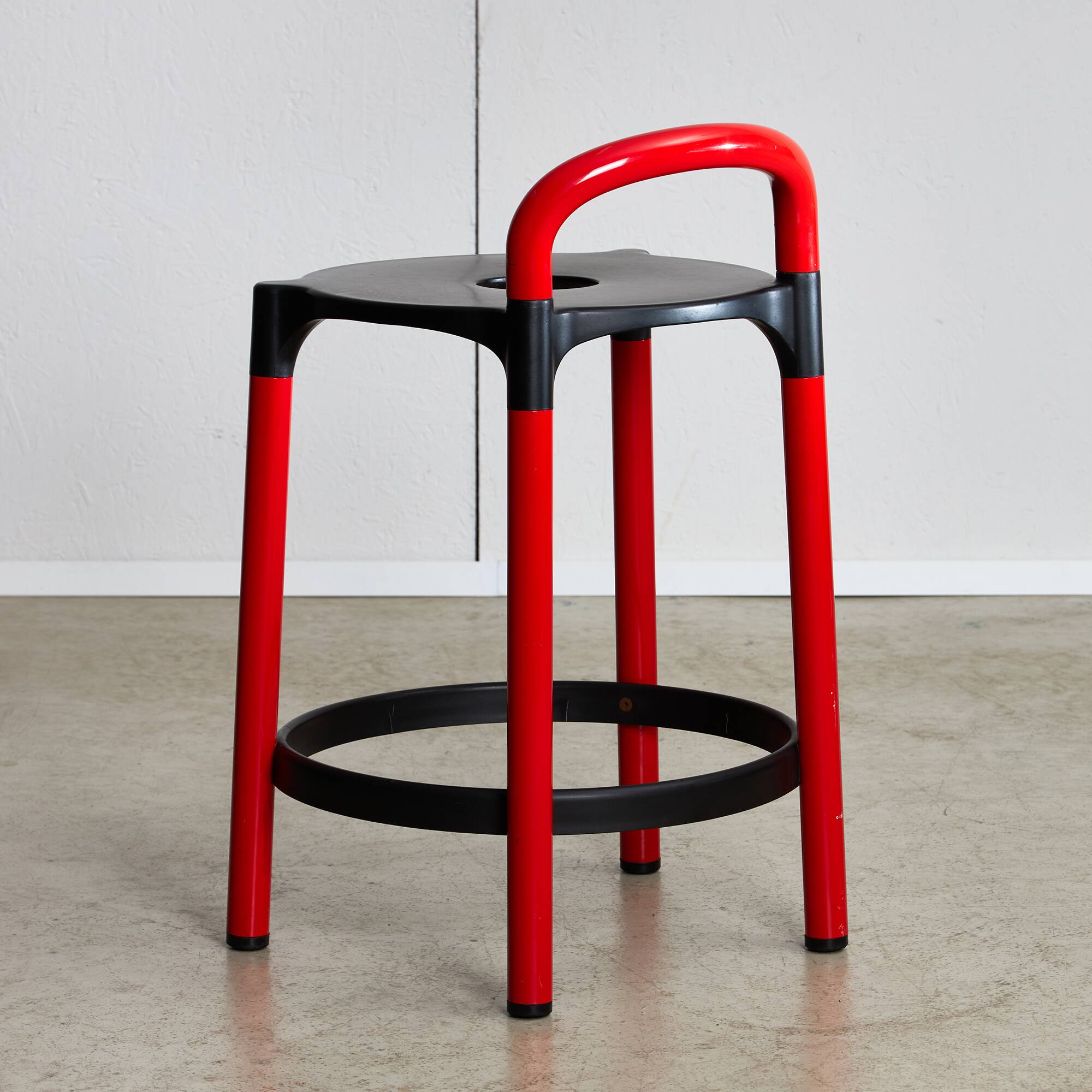 Polo Low Bar Stool by Anna Castelli Ferrieri for Kartell, 1979
