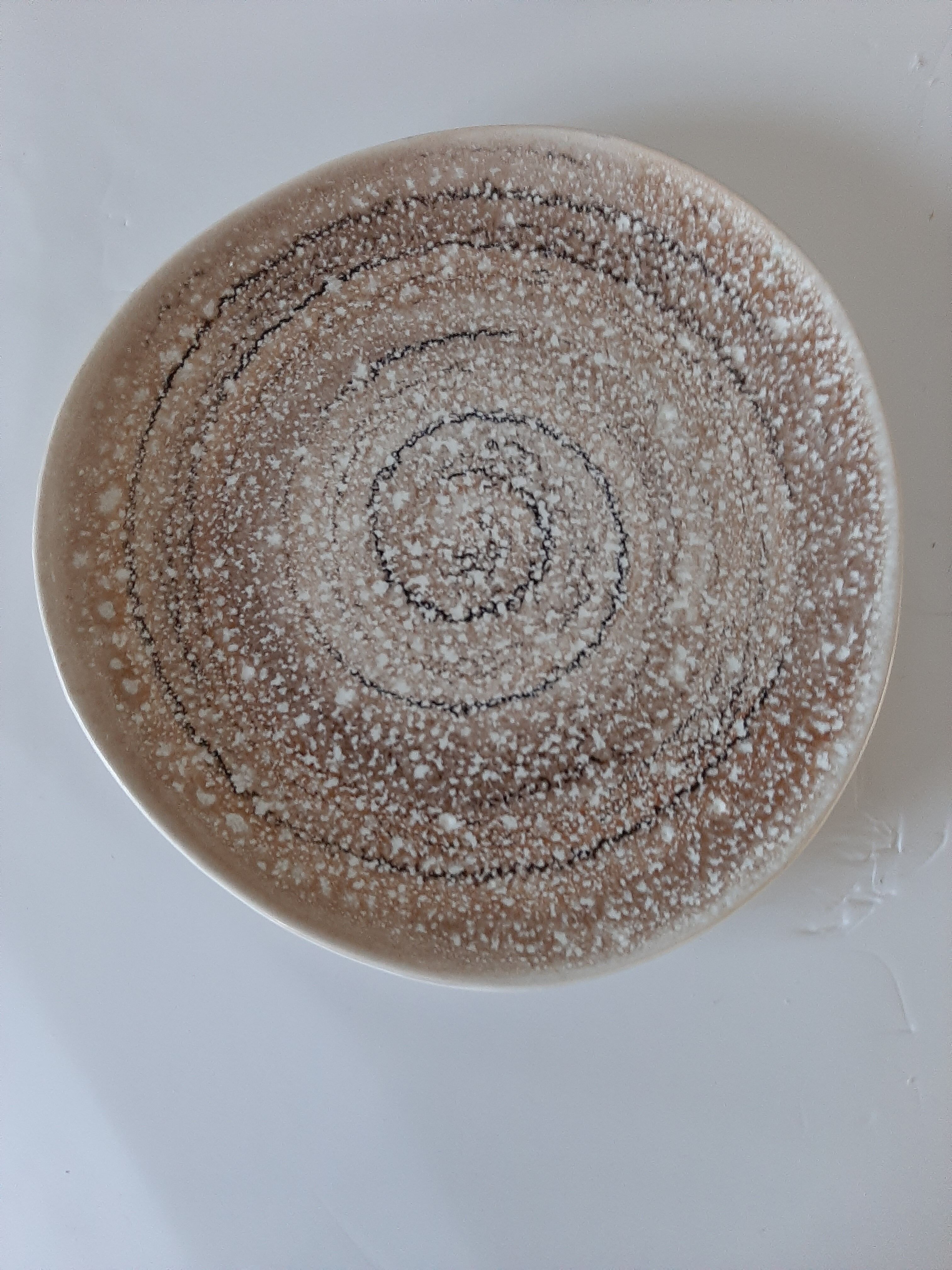 Niderviller model Ecume earthenware dessert plates