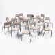 18 tubular design chairs from the 1970s/80s.
