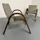 Set of 2 vintage design Bow-Wood Steiner armchairs, 1950s.