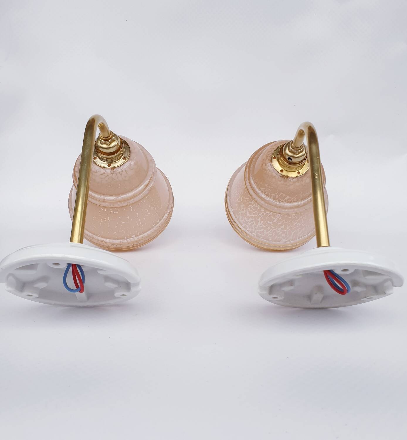 Swan neck and Clichy glass wall lights
