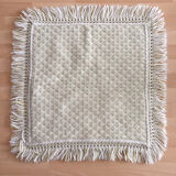 Bedspread vintage wool blanket 265x230 cm with its pillowcase