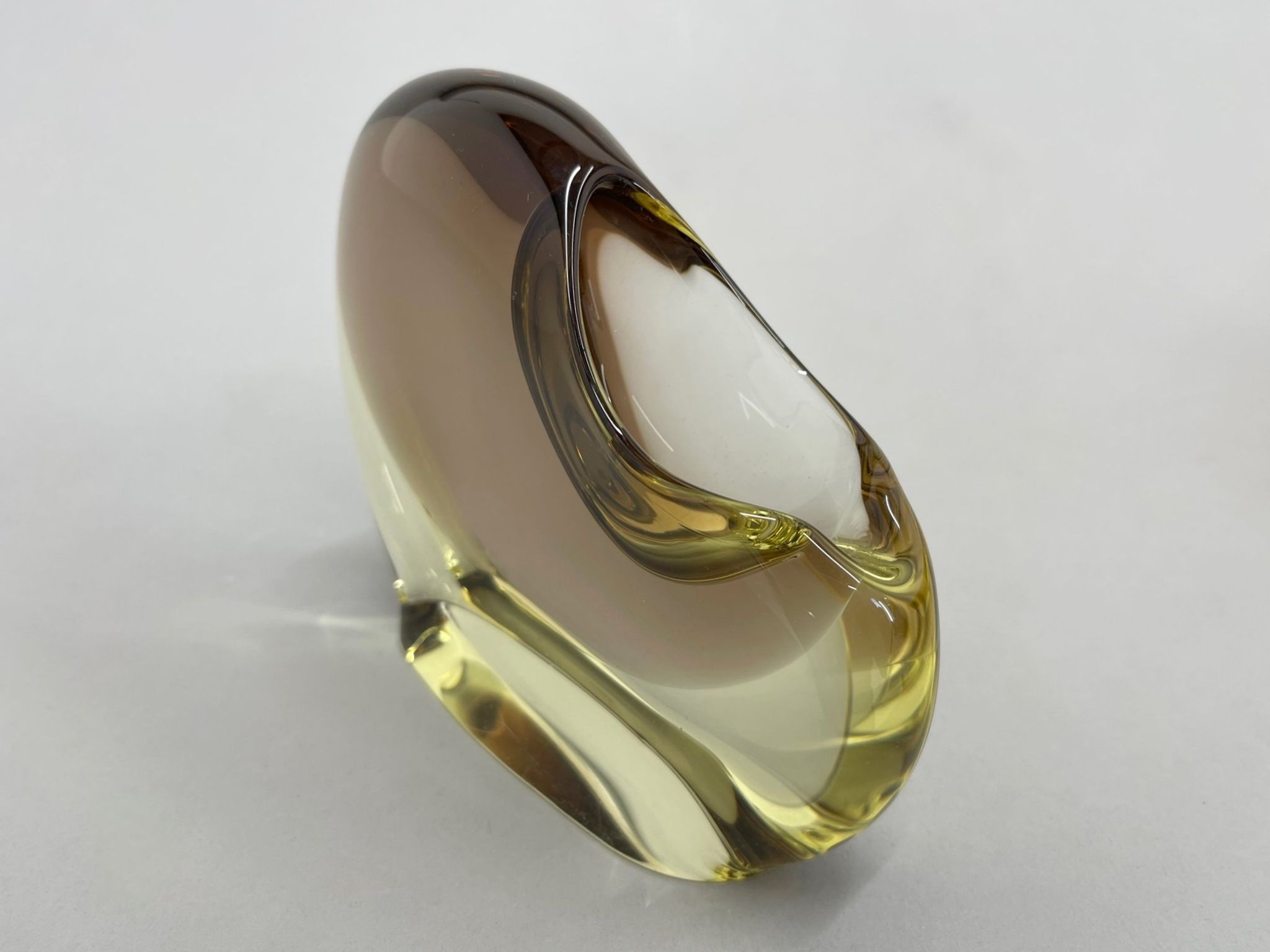 Set of Art Glass Bowl and Ashtray by designer Josef Cvrček, 1960's
