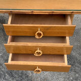 Rattan desk and chair 1960