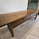 Farm table, solid oak console, late 18th to early 19th century.