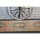 1970s Vintage Turkish Oushak Handmade Wool Cotton Orange Runner Rug 95x374