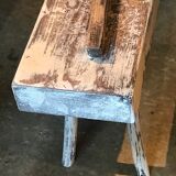 White patinated bench