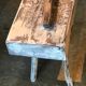 White patinated bench