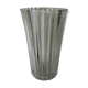 White art nouveau crystal vase