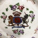 Assiette en Porcelaine Samson Armorié Blason