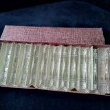 Box of 12 triangular lead crystal knife holders, new