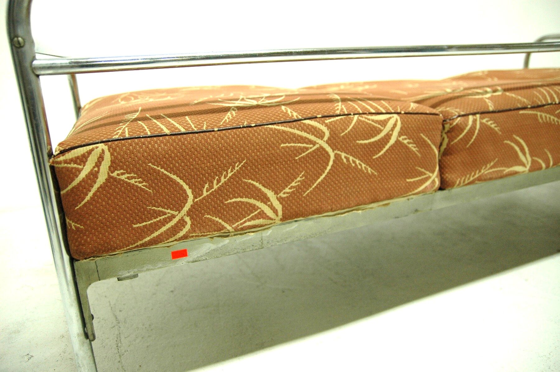 Chromium plated bauhaus sofa by Robert Slezák, 1930s