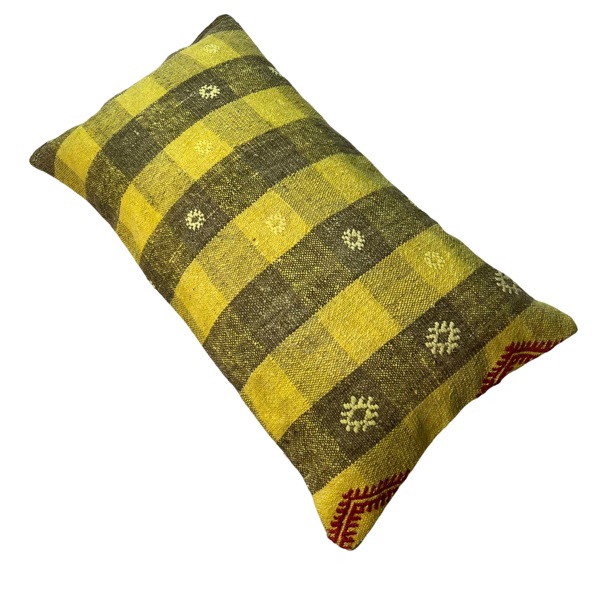 Housse de coussin en kilim turc, 30 x 60 cm
