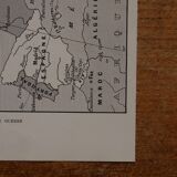 Original lithograph on the first world war (cartography)