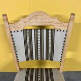 Danish vintage set of 6 oakwood dining chairs